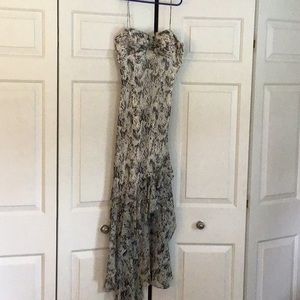 White House Black Market Asymmetrical SILK dress